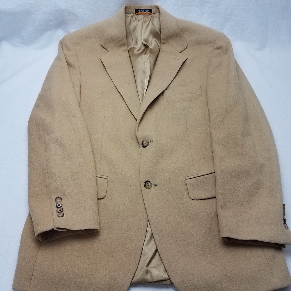 Bill Blass Black Label 100% Camel Hair Sport Coat